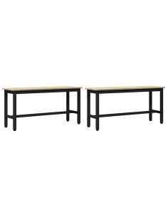 Panchina da pranzo 2 pcs Rovere Sonoma 100 x 32,5 x 48,5 cm 2
