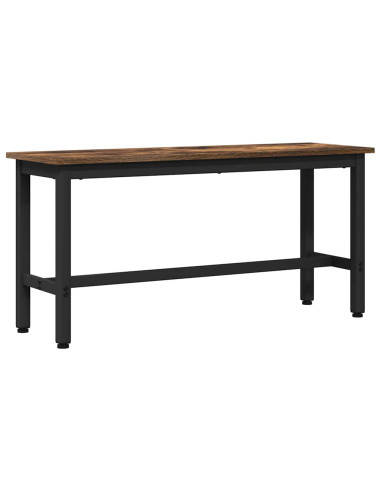 Panchina da pranzo 2 pcs Rovere fumé 100 x 32,5 x 48,5 cm
