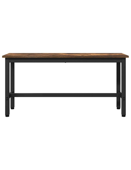 Panchina da pranzo 2 pcs Rovere fumé 100 x 32,5 x 48,5 cm