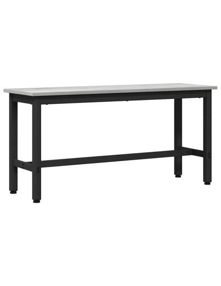 Panchina da pranzo 2 pcs Grigio Sonoma 100 x 32,5 x 48,5 cm