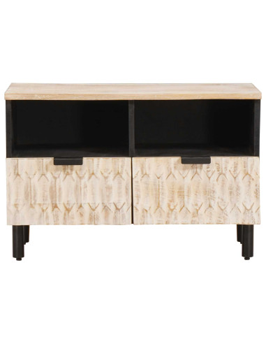 Mobile TV con cassetto Finitura Bianco Lavato 70 x 33 x 46 cm