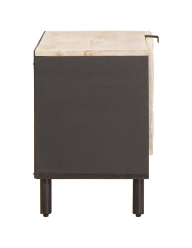 Mobile TV con porta Finitura Bianco Lavato 80 x 33 x 46 cm