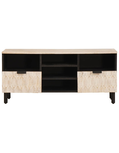 Mobile TV con cassetto Finitura Bianco Lavato 100 x 33 x 46 cm