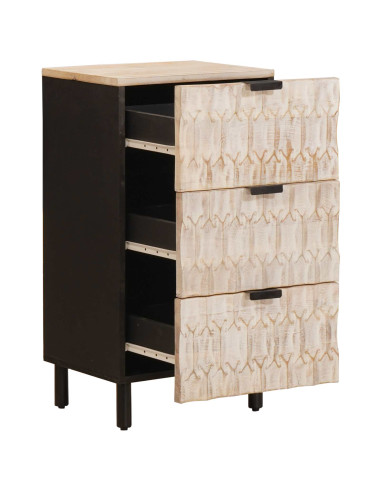 Credenza con cassetto Finitura Bianco Lavato 40 x 33 x 75 cm