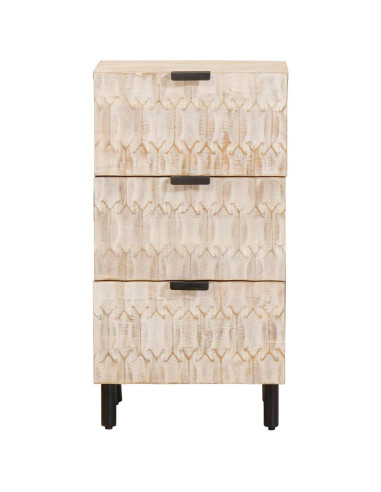 Credenza con cassetto Finitura Bianco Lavato 40 x 33 x 75 cm