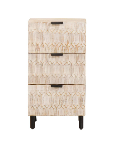 Credenza con cassetto Finitura Bianco Lavato 40 x 33 x 75 cm