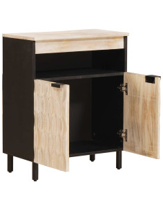 Credenza con porta Finitura Bianco Lavato 60 x 33 x 75 cm 2