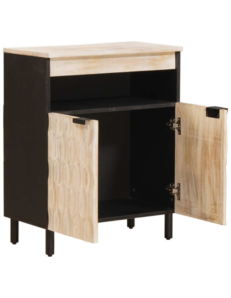 Credenza con porta Finitura Bianco Lavato 60 x 33 x 75 cm