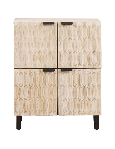 Credenza con porta Finitura Bianco Lavato 60 x 33 x 75 cm