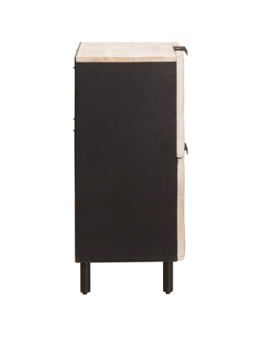 Credenza con porta Finitura Bianco Lavato 60 x 33 x 75 cm