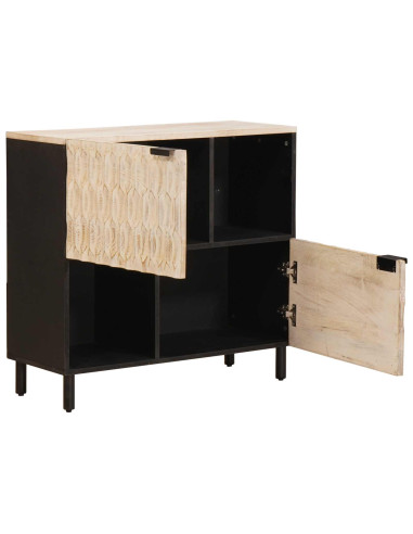 Credenza con porta Finitura Bianco Lavato 80 x 33 x 75 cm
