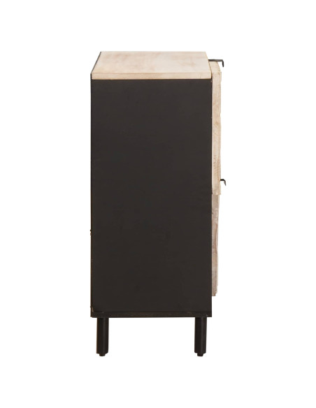 Credenza con porta Finitura Bianco Lavato 80 x 33 x 75 cm