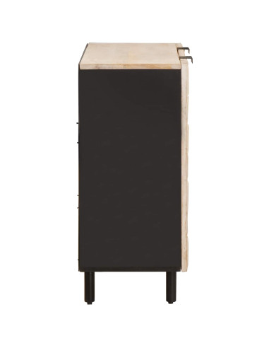 Credenza con lo scaffale Finitura Bianco Lavato 90 x 33 x 75 cm
