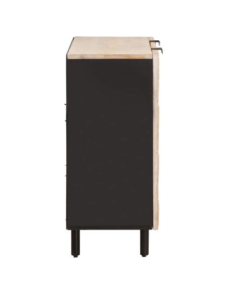 Credenza con lo scaffale Finitura Bianco Lavato 90 x 33 x 75 cm