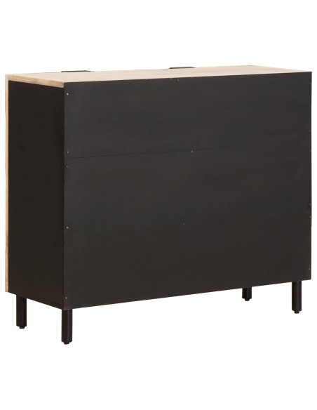 Credenza con lo scaffale Finitura Bianco Lavato 90 x 33 x 75 cm