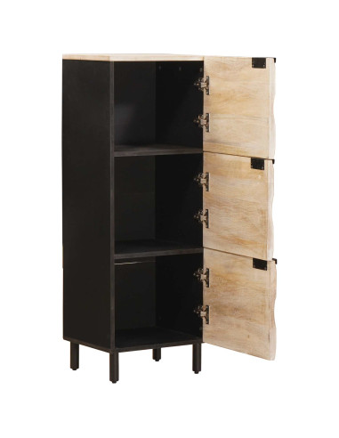 Credenza con porta Finitura Bianco Lavato 40 x 33 x 110 cm