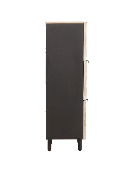 Credenza con porta Finitura Bianco Lavato 40 x 33 x 110 cm