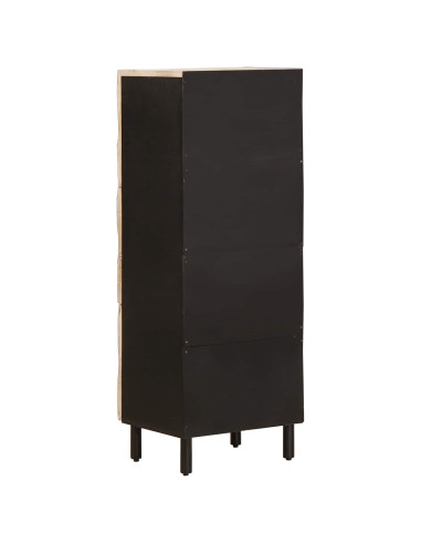 Credenza con porta Finitura Bianco Lavato 40 x 33 x 110 cm