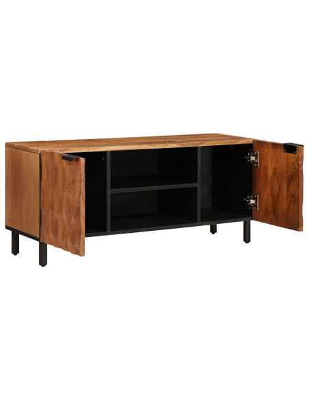 Mobile TV con porta Finitura Marrone Acacia 105 x 33 x 46 cm
