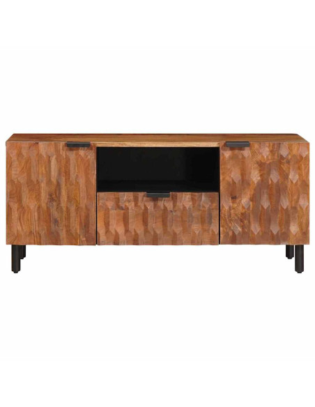 Mobile TV con cassetto Finitura Marrone Acacia 105 x 33 x 46 cm