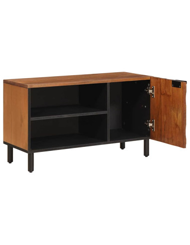 Mobile TV con porta Finitura Marrone Acacia 80 x 33 x 46 cm