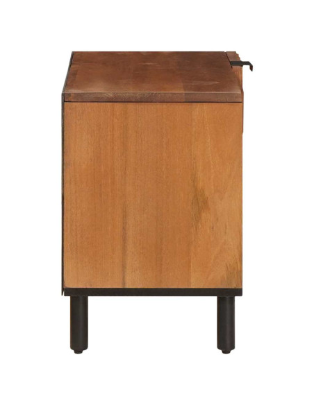 Mobile TV con porta Finitura Marrone Acacia 80 x 33 x 46 cm