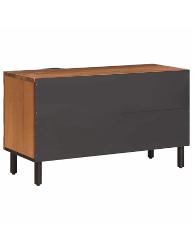 Mobile TV con porta Finitura Marrone Acacia 80 x 33 x 46 cm