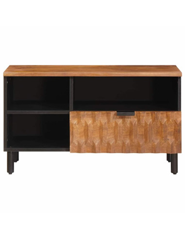 Mobile TV con cassetto Finitura Marrone Acacia 80 x 33 x 46 cm