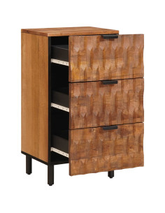 Credenza con cassetto Finitura Marrone Acacia 40 x 33 x 75 cm 2