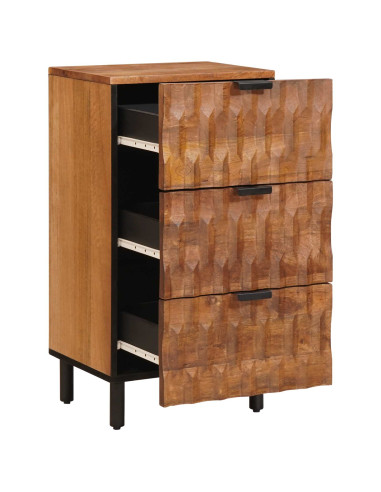 Credenza con cassetto Finitura Marrone Acacia 40 x 33 x 75 cm