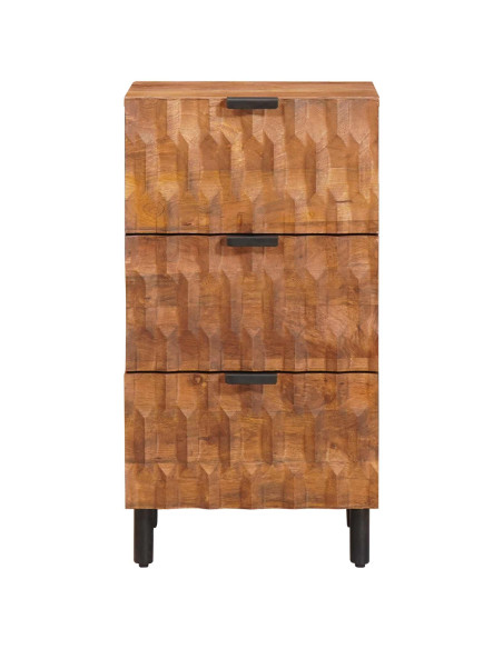 Credenza con cassetto Finitura Marrone Acacia 40 x 33 x 75 cm