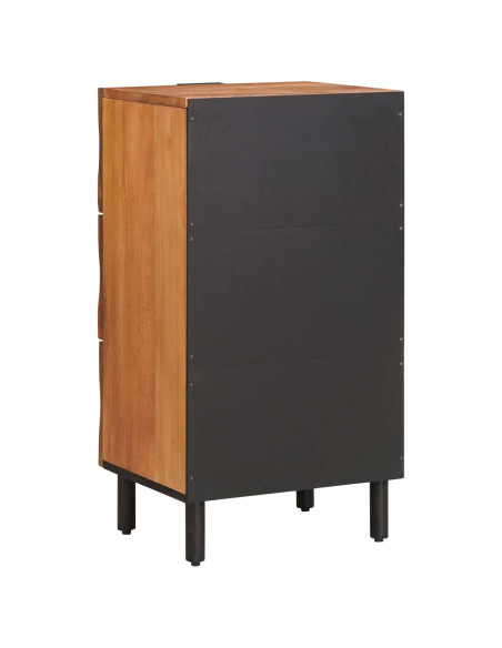 Credenza con cassetto Finitura Marrone Acacia 40 x 33 x 75 cm