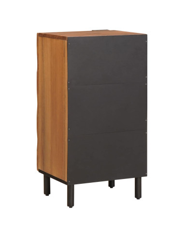 Credenza con porta Finitura Marrone Acacia 40 x 33 x 75 cm
