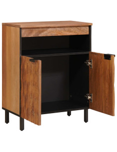 Credenza con porta Finitura Marrone Acacia 60 x 33 x 75 cm 2