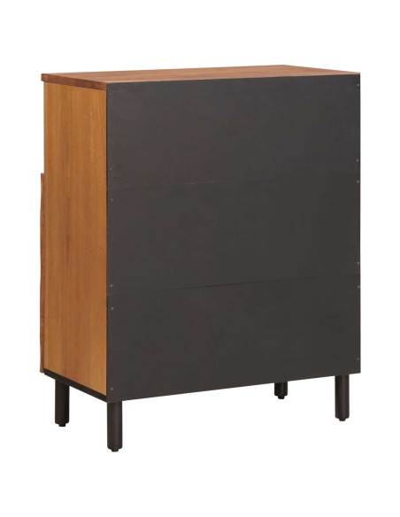 Credenza con porta Finitura Marrone Acacia 60 x 33 x 75 cm
