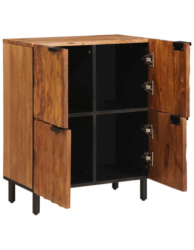 Credenza con porta Finitura Marrone Acacia 60 x 33 x 75 cm