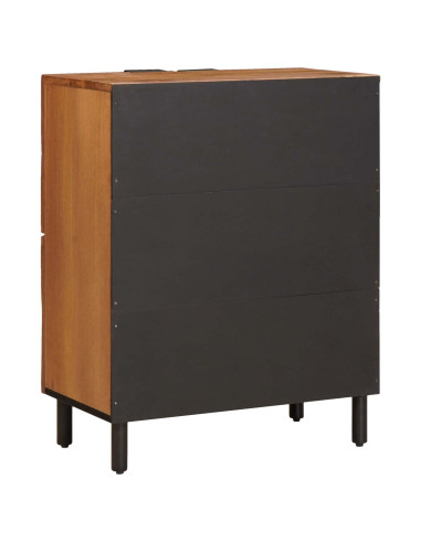 Credenza con porta Finitura Marrone Acacia 60 x 33 x 75 cm