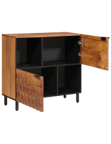 Credenza con porta Finitura Marrone Acacia 80 x 33 x 75 cm