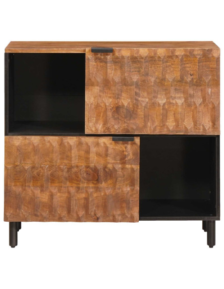 Credenza con porta Finitura Marrone Acacia 80 x 33 x 75 cm