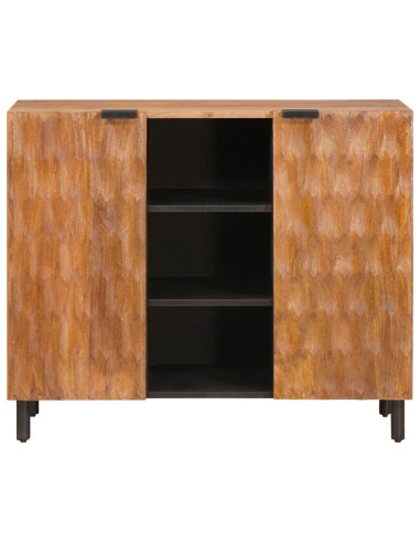 Credenza con porta Finitura Marrone Acacia 90 x 33 x 75 cm