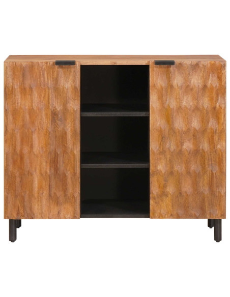 Credenza con porta Finitura Marrone Acacia 90 x 33 x 75 cm