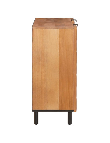 Credenza con porta Finitura Marrone Acacia 90 x 33 x 75 cm