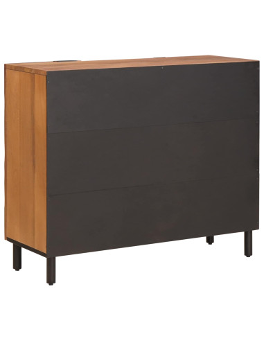 Credenza con porta Finitura Marrone Acacia 90 x 33 x 75 cm