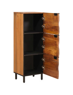Credenza con porta Finitura Marrone Acacia 40 x 33 x 110 cm 2