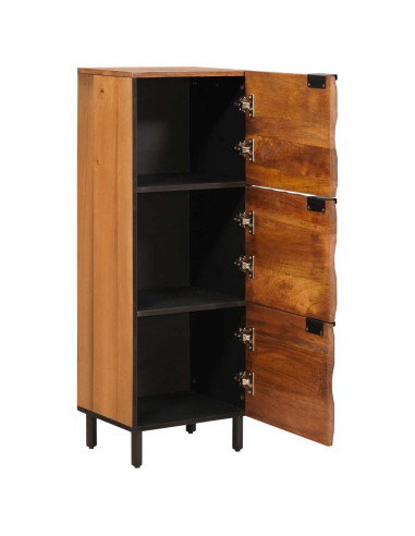 Credenza con porta Finitura Marrone Acacia 40 x 33 x 110 cm
