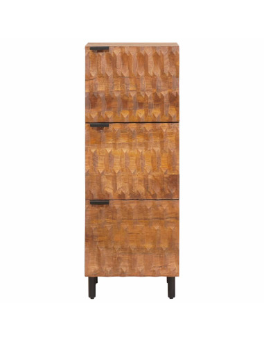 Credenza con porta Finitura Marrone Acacia 40 x 33 x 110 cm