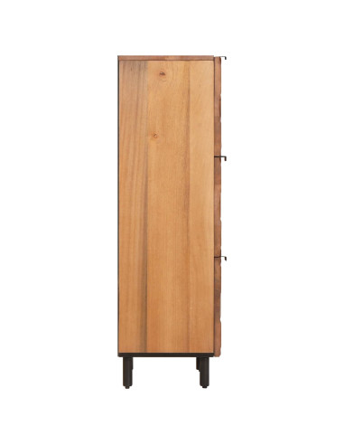 Credenza con porta Finitura Marrone Acacia 40 x 33 x 110 cm