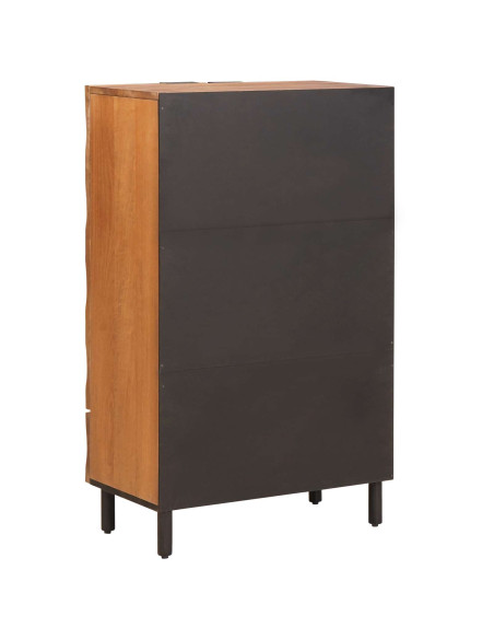 Credenza con cassetto Finitura Marrone Acacia 60 x 33 x 100 cm