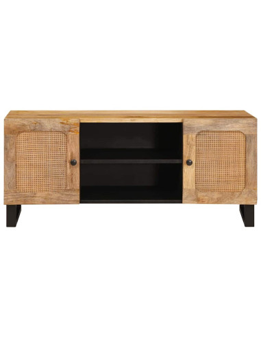 Mobile TV Marrone 105 x 33 x 46 cm Legno di mango massello