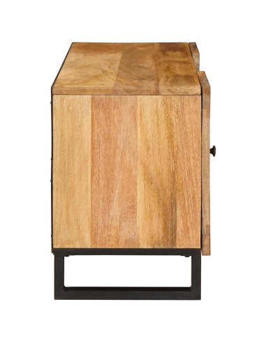 Mobile TV Marrone 105 x 33 x 46 cm Legno di mango massello